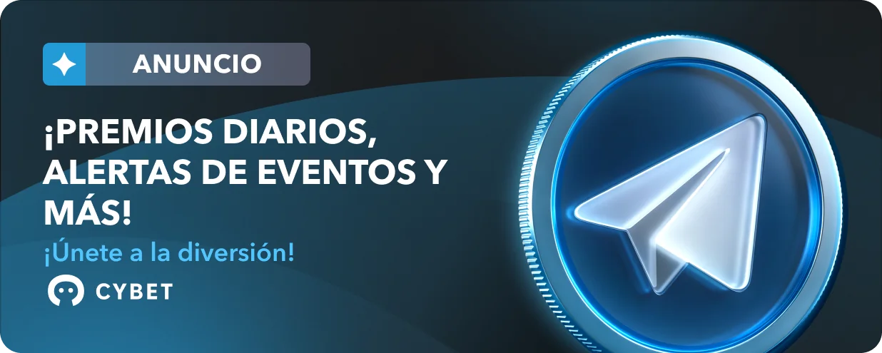 Canal de Telegram de Cybet: premios diarios y alertas de eventos