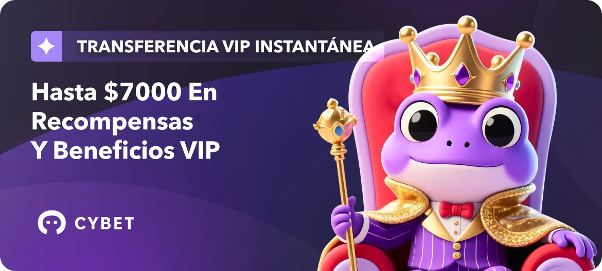 Transferencia VIP de Cybet, banner del operador